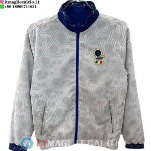 Giacca A Vento Italia 2025 Bianco I Blu