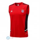 Senza Maniche Maglia Bayern Monaco 2022/2023 Rosso Nero