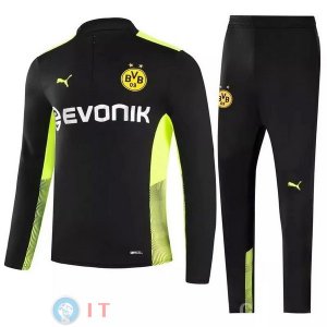 Giacca Set Completo Borussia Dortmund 21-22 Nero Verde