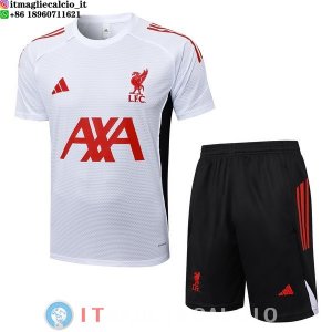 Formazione Maglia Set Completo Liverpool 2025/2026 Bianco Rosso Nero
