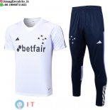 Formazione Maglia Set Completo Cruzeiro 2023/2024 Bianco Blu Navy