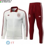 Giacca Full Zip e Pantaloni Allenamento Spagna 2026 Giallo Rosso