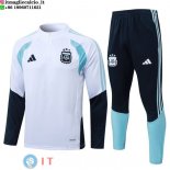 Tuta da Allenamento Bambino Argentina Mezza Cerniera 2026 Bianco Blu Tuta da Allenamento Bambino Argentina Mezza Cerniera 2026 Bianco Blu