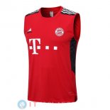 Senza Maniche Maglia Bayern Monaco 2022/2023 Rosso