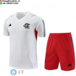 Formazione Maglia Bambino Set Completo Flamengo 2023/2024 Bianco Rosso