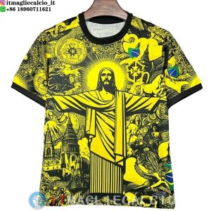 Thailandia Maglia Brasile Especial 2024 Giallo