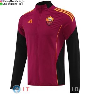 Giacca A Vento AS Roma 25-26 Rosso Nero