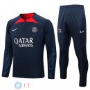 Giacca Set Completo Paris Saint Germain 22-23 Blu Navy Rosso