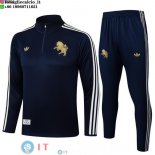 Felpa Da Allenamento Bambino Set Completo Juventus 25-26 Blu Navy