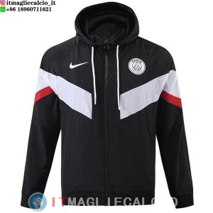 Giacca A Vento PSG 2023/2024 Nero Bianco Rosso