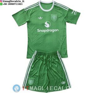 Maglia Bambino Manchester united Portiere 2025/2026 Verde