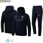 Giacca Felpa Cappuccio Set Completo Francia 2024 Nero Giacca Felpa Cappuccio Set Completo Francia 2024 Nero