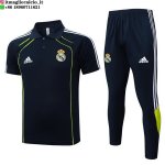 POLO Maglia Set Completo Real Madrid 2025/2026 Blu Navy I Verde