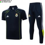 POLO Maglia Set Completo Real Madrid 2025/2026 Blu Navy I Verde POLO Maglia Set Completo Real Madrid 2025/2026 Blu Navy I Verde