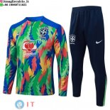 Tuta da Allenamento Brasile Mezza Cerniera 2026 Verde Nero Tuta da Allenamento Brasile Mezza Cerniera 2026 Verde Nero