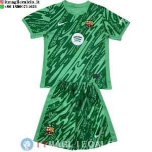 Maglia Bambino Barcellona Portiere 2024/2025 Verde