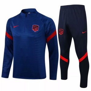 Giacca Set Completo Atletico Madrid 21-22 Blu Navy Blu Navy