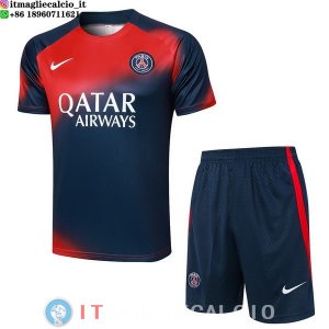 Formazione Maglia Set Completo Paris Saint Germain 2023/2024 Rosso Blu
