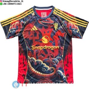 Thailandia Maglia Manchester United Speciale 2025/2026 Rosso Nero Giallo