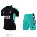 Formazione Maglia Set Completo Real Madrid 2021/2022 Nero Verde