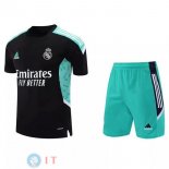 Formazione Maglia Set Completo Real Madrid 2021/2022 Nero Verde