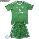 Maglia Set Completo Uomo Manchester United Portiere 2025/2026 Verde Maglia Set Completo Uomo Manchester United Portiere 2025/2026 Verde