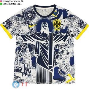 Thailandia Maglia Brasile Speciale 2026 Grigio Bianco Giallo