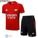 Formazione Set Completo Maglia Arsenal 2025/2026 Rosso Nero