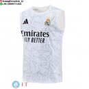 Senza Maniche Maglia Real Madrid 2025/2026 Bianco Nero