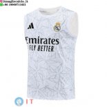 Senza Maniche Maglia Real Madrid 2025/2026 Bianco Nero