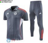 POLO Maglia Set Completo Bayern Monaco 2026/2027 Grigio Rosso Bianco