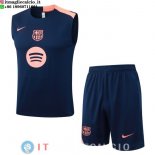 Senza Maniche Set Completo Maglia Barcellona 2025/2026 Blu Navy Rosa Senza Maniche Set Completo Maglia Barcellona 2025/2026 Blu Navy Rosa