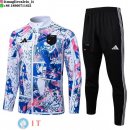 Tuta da Allenamento Giappone Mezza Cerniera 2026 Bianco Blu Nero