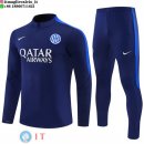Tuta da Allenamento Bambino Inter Milan Mezza Cerniera 26-27 Blu I Navy