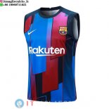 Senza Maniche Maglia Barcellona 2023/2024 Blu Rosso
