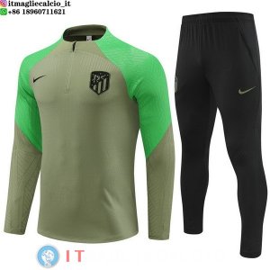 Felpa Da Allenamento Set Completo Atlético Madrid 23-24 Verde I Nero