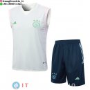 Senza Maniche Set Completo Maglia Ajax 2023/2024 Verde Luce Blu