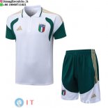 POLO Maglia Set Completo Italia 2026 Bianco Verde