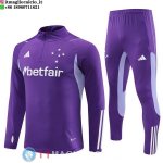 Felpa Da Allenamento Bambino Set Completo Cruzeiro 23-24 Purpureo Felpa Da Allenamento Bambino Set Completo Cruzeiro 23-24 Purpureo