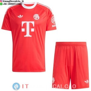 Maglia Bambino Bayern Monaco Portiere 2025/2026 Rosso