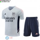 Formazione Set Completo Maglia Arsenal 2023/2024 Grigio I Blu