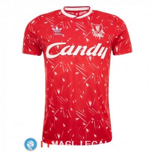 Retro Maglia Liverpool Prima 1989/1990 Rosso