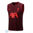 Senza Maniche Maglia Liverpool 2022/2023 Rosso Navy