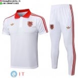 POLO Maglia Set Completo Bayern Monaco 2025/2026 Bianco Rosso POLO Maglia Set Completo Bayern Monaco 2025/2026 Bianco Rosso