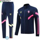 Giacca Set Completo Lunga Zip Juventus 2024/2025 Blu Navy Rosa