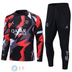 Giacca Bambino Set Completo PSG 2022/2023 Grigio Nero Giacca Bambino Set Completo PSG 2022/2023 Grigio Nero