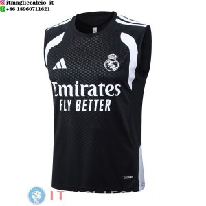 Senza Maniche Maglia Real Madrid 2026/2027 Nero Bianco