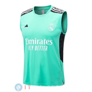 Senza Maniche Maglia Real Madrid 2022/2023 Verde Nero