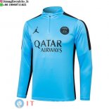 Felpa Da Allenamento Paris Saint Germain 23-24 Blu II Nero
