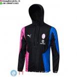 Giacca A Vento AC Milan 23-24 Nero Rosa Blu